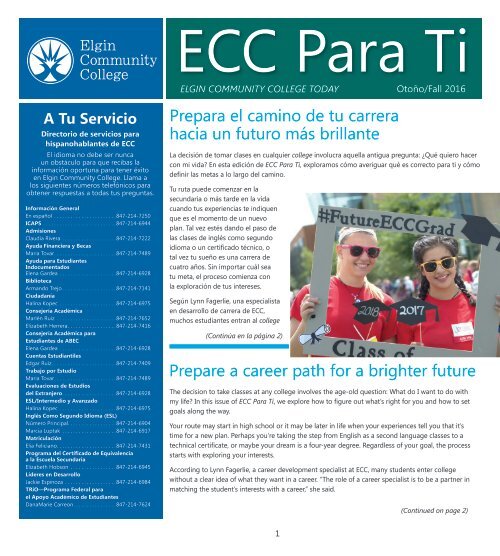 ECC Para Ti Fall 2016