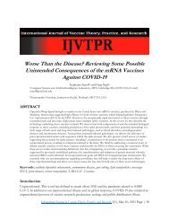 Worse Than the Disease? Reviewing Some Possible Unintended Consequences of the mRNA Vaccines Against COVID-19.