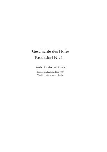 Geschichte des Hofes Kreuzdorf Nr. 1 - Lewin