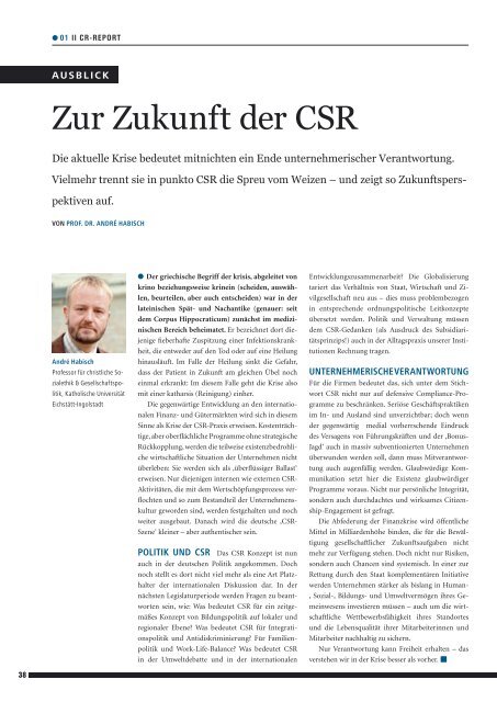 cr-report - Globale Wirtschafts- und Ethikforum (GWEF)