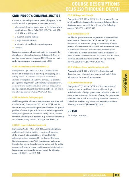 UNDERGRADUATE CATALOG - UMUC Europe