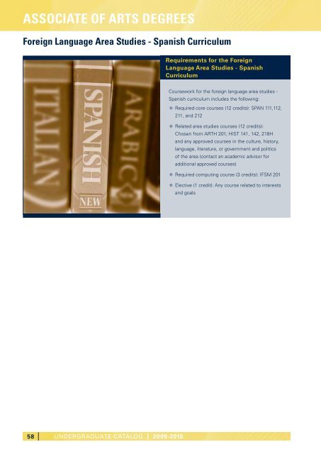 UNDERGRADUATE CATALOG - UMUC Europe