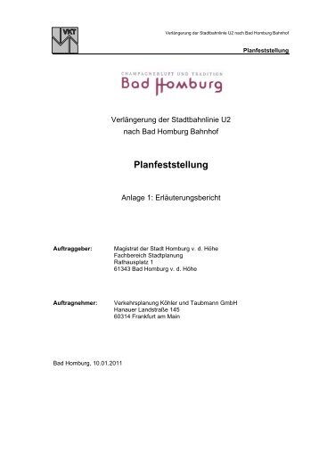 Planfeststellung - Stadtplanung - Bad-Homburg