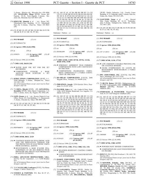 section 1 - World Intellectual Property Organization