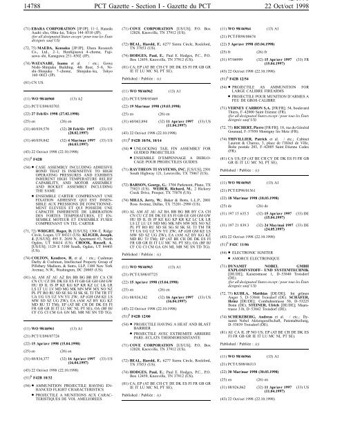 section 1 - World Intellectual Property Organization