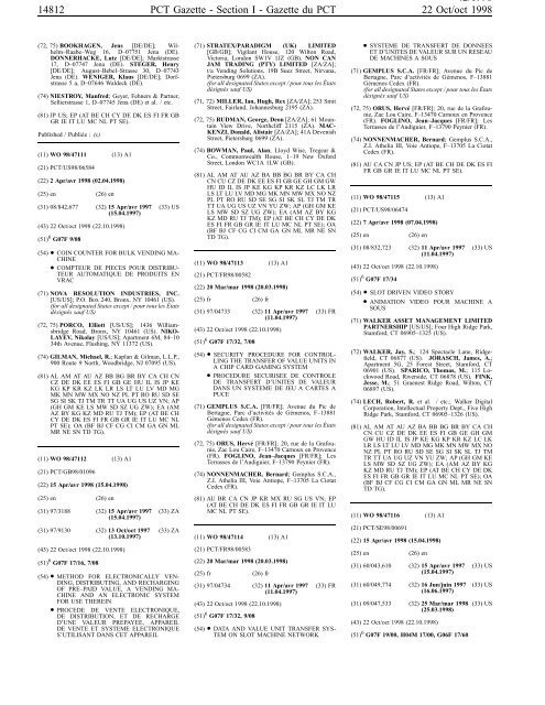 section 1 - World Intellectual Property Organization