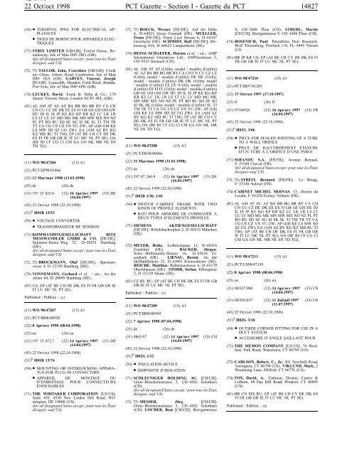 section 1 - World Intellectual Property Organization