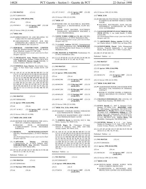 section 1 - World Intellectual Property Organization