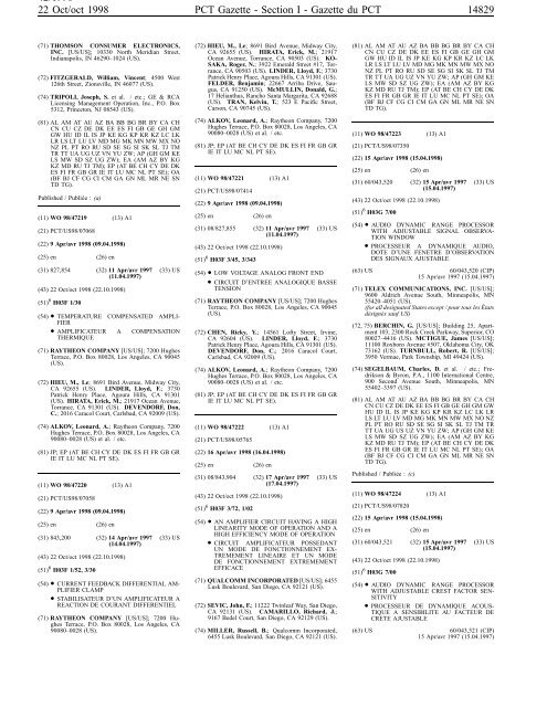 section 1 - World Intellectual Property Organization