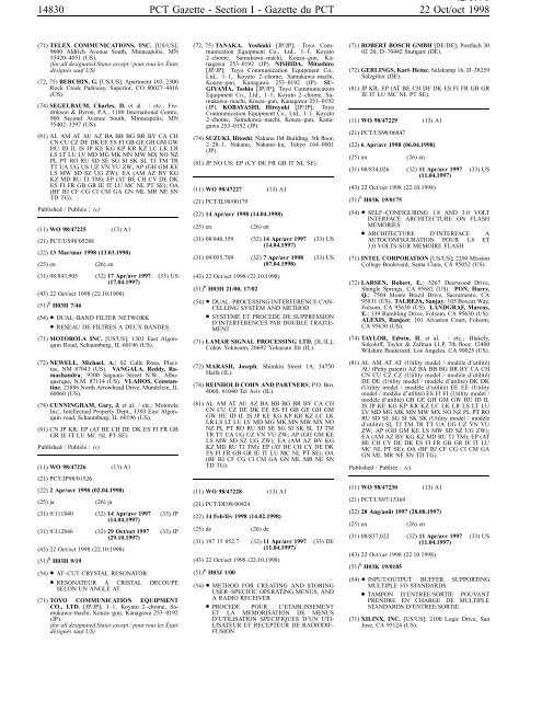 section 1 - World Intellectual Property Organization