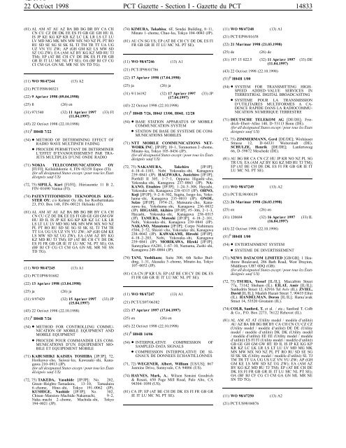 section 1 - World Intellectual Property Organization