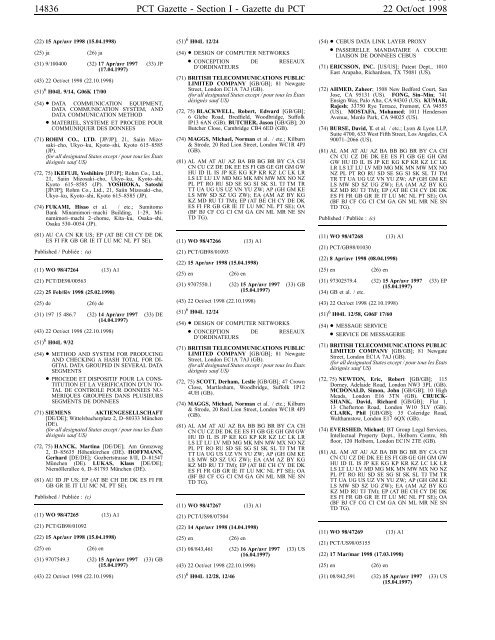 section 1 - World Intellectual Property Organization