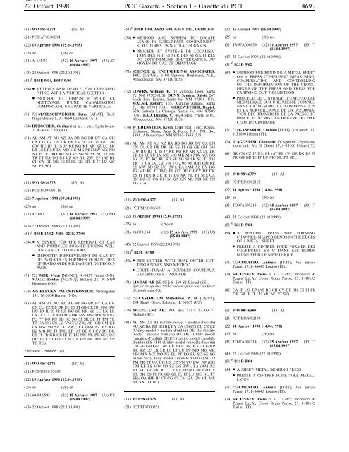 section 1 - World Intellectual Property Organization