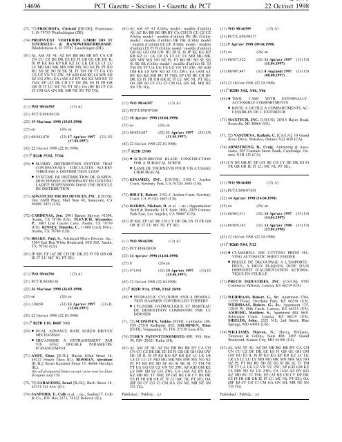 section 1 - World Intellectual Property Organization