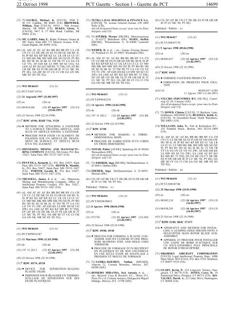 section 1 - World Intellectual Property Organization