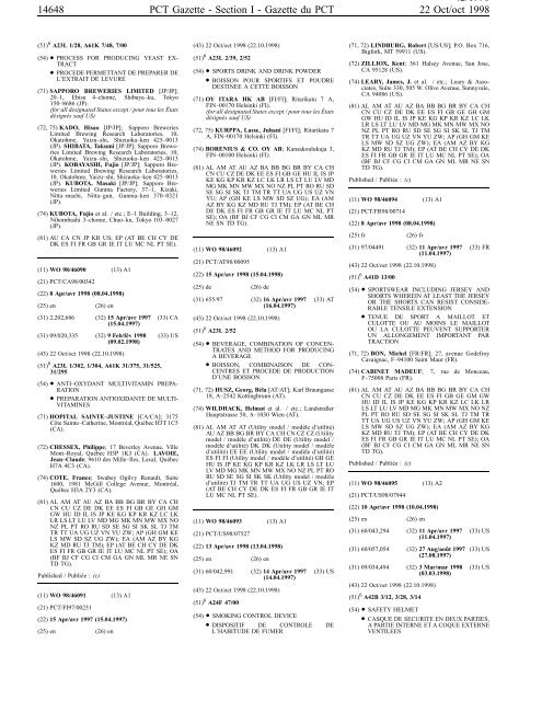 section 1 - World Intellectual Property Organization