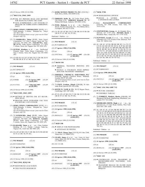 section 1 - World Intellectual Property Organization