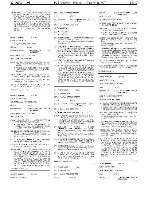 section 1 - World Intellectual Property Organization