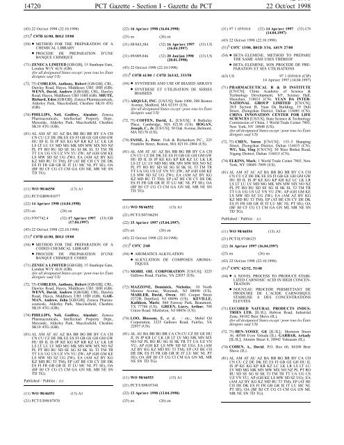 section 1 - World Intellectual Property Organization