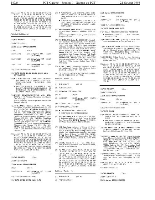 section 1 - World Intellectual Property Organization