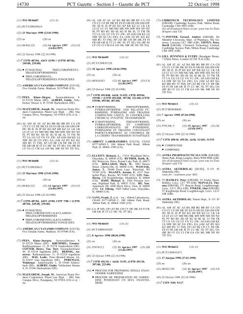 section 1 - World Intellectual Property Organization