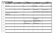 Wochen-Stundenplan - Biologie, Universität Ulm