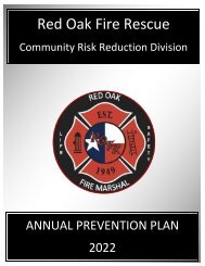 2022 Community Risk Reduction Annual Prevention Plan