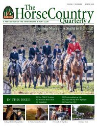 TR&HC Horse Country Quarterly - V1N4 - winter 2021