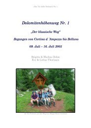 Dolomitenhöhenweg Nr. 1 - DAV Sektion Krefeld