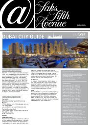 DUBAI CITY GUIDE - Luxos