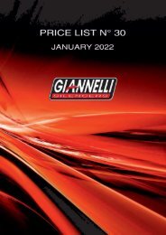 Giannelli - Price List N° 30 - January 2022