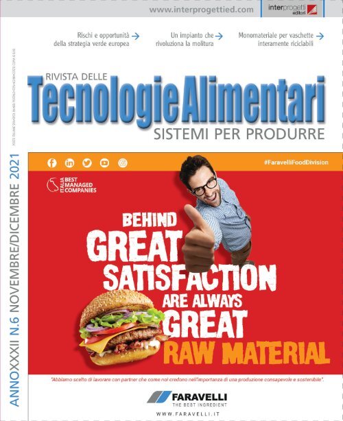 Tecnologie Alimentari - n°6, Novembre / Dicembre 2021