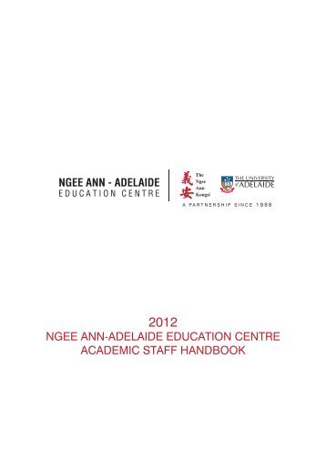 Examination Instruction Form - Ngee Ann-Adelaide Education Centre