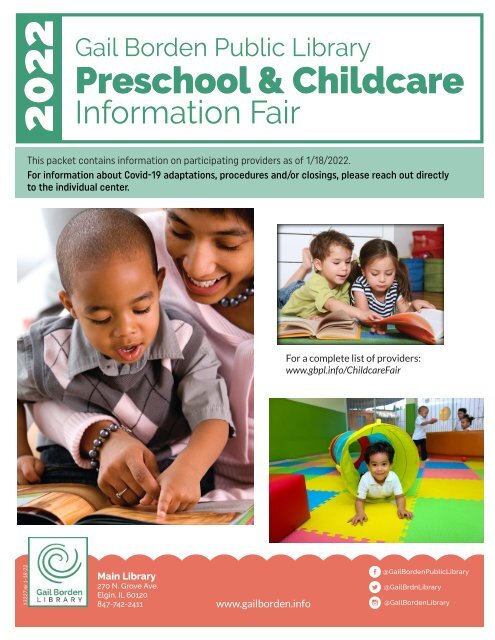 Preschool Childcare Packet 