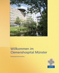 Patienteninformation - Clemenshospital Münster