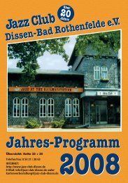 2008 - Jazz Club Dissen - Bad Rothenfelde eV