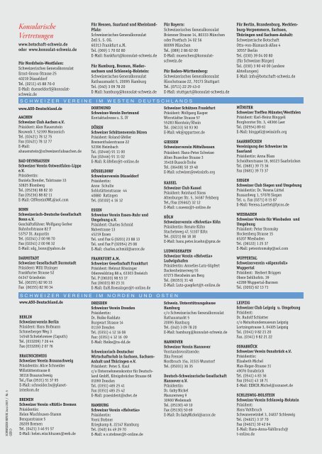 Regionalnachrichten I - ASO-Deutschland