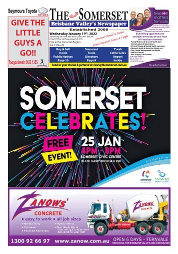 The Somerset January 19 2022 