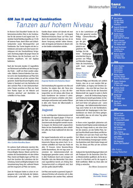Meisterschaften - Deutscher Tanzsportverband eV