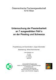 Untersuchung der Passierbarkeit an 7 ausgewählten Fah´s an ... - ezb