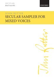 Rutter SATB Secular choral sampler 