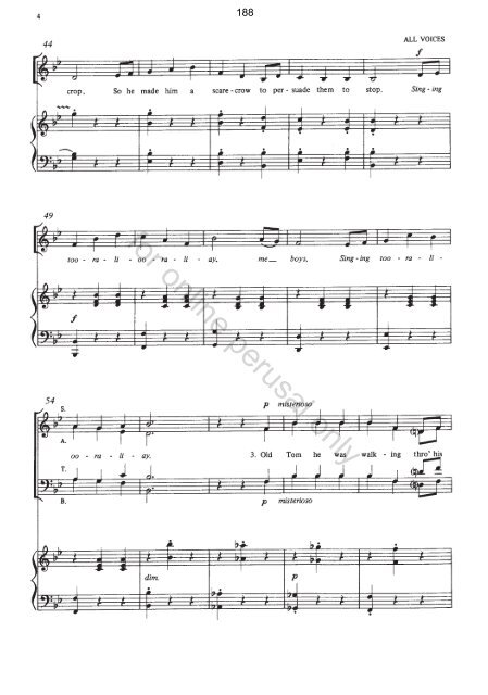 Rutter SATB Secular choral sampler 