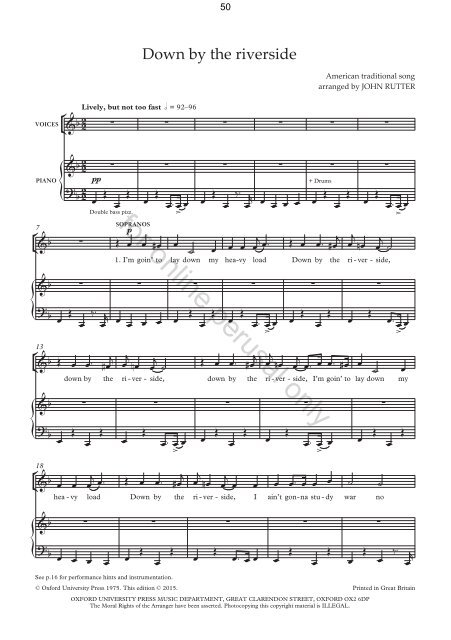 Rutter SATB Secular choral sampler 