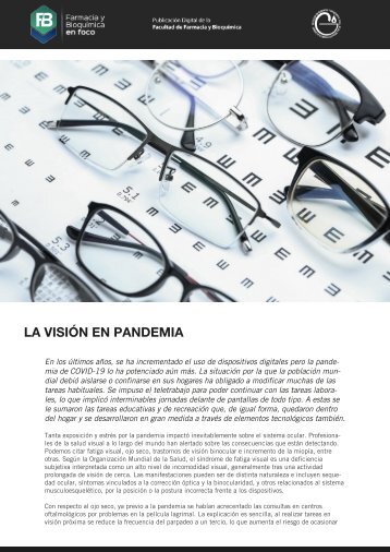 LA VISIÓN EN PANDEMIA