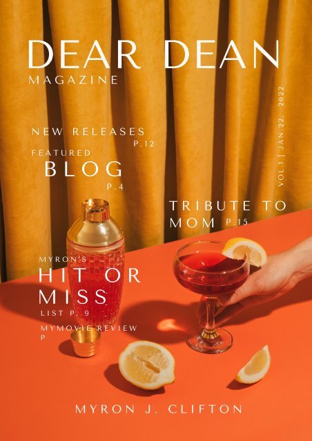 Dear Dean Magazine: Issue 1