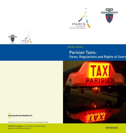 Parisian Taxis: - Préfecture de Police de Paris