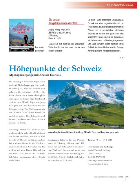 SALZBURGER Alpenvereinsnachrichten - Alpenverein Salzburg