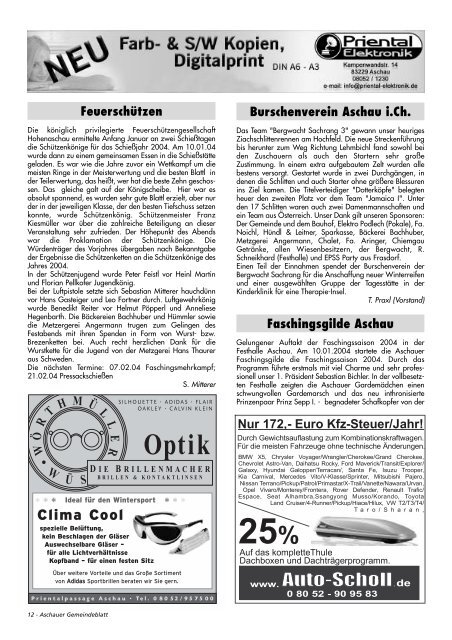 Gemeinde-Blatt Feb. «04 - Gewerbeverein Aschau