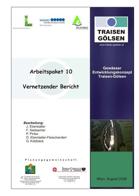 Gewässer Entwicklungskonzept Traisen-Gölsen Arbeitspaket 10 - ezb