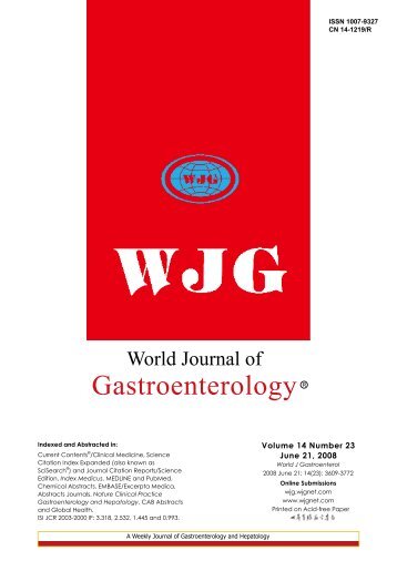gy Gastroenterology - World Journal of Gastroenterology